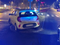 Pijana seniorka staranowała latarnię w Żorach. Miała 2,5 promila i zabrane prawo jazdy