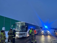 Mazowieckie: zderzenie dwóch autokarów. Są ranni