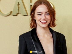 Emma Stone zachwyciła na oscarowym lunchu. Dekolt do pępka zrobił furorę