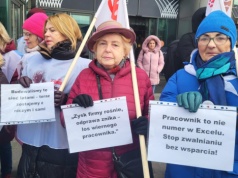 Protest pracowników Carrefoura. "Mówimy stop wyzyskowi"