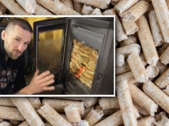 Youtuber napalił w piecu pączkami. Bo są tańsze niż pellet