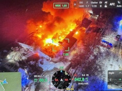 Pożar hali magazynowej w Cieninie Zabornym- działania trwały do 10 lutego