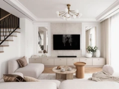 Ściana telewizyjna w salonie: 35 pomysłów z  polskich wnętrz