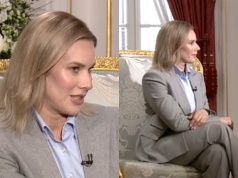 Strój Marty Nawrockiej w TVN24 nie był przypadkowy. Stylistka mówi, czego zabrakło