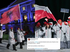 Trwa spór o to, czyją winą jest, że reprezentacje Polski i Albanii na igrzyskach wyglądają niemal identycznie