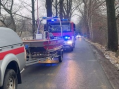 Pod wędkarzem załamał się lód. Wykorzystano system LUCAS