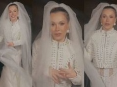 Doda zapozowała w SUKNI ŚLUBNEJ. Cała w skowronkach oznajmiła: "Radosna chwila"