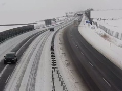 Opady śniegu w woj. lubelskim. Zróżnicowane warunki na drogach krajowych i wojewódzkich