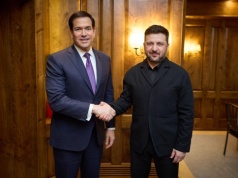 Monachium. Wołodymyr Zełenski spotkał się z Marco Rubio i Markiem Rutte