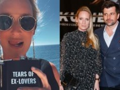 Kaja Śródka raczy się napojem z piersiówki z napisem "łzy moich eks". Miała kogoś konkretnego na myśli?