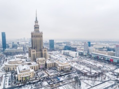 Mroźna aura nad Warszawą