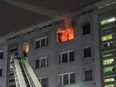 Pożar mieszkania na osiedlu Kolorowym w Krakowie