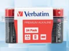 24 baterie AA (paluszki) Verbatim za 19,99 zł (taniej o 15 zł) w Media Expert