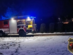 Pożar w pociągu w Mszalnicy. Ogień w wagonie