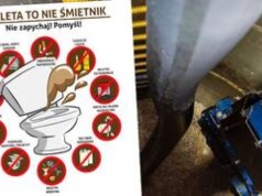 MPWiK apeluje: „Toaleta to nie śmietnik. Nie zapychaj, pomyśl!”