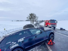 Poważny wypadek na DK45 pod Polską Cerekwią. W zdarzeniu uczestniczył mieszkaniec Raciborza