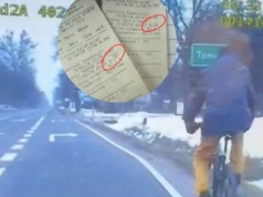 Jechał zakosami. Rowerzysta na gazie na krajowej 79