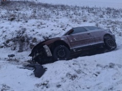 Kolizja na drodze serwisowej przy trasie S8