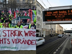 Niemiecki transport publiczny stanął na dwa dni, ruszył strajk ostrzegawczy na skalę całego kraju