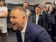 Po szalonym meczu Polaków Nawrocki wszedł do szatni. Jest nagranie