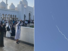 Polak pokazuje zestrzeliwanie rakiet nad Abu Zabi. "Nie ma paniki"