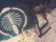 Pożar przy słynnej palmie w Dubaju. W porcie spadły szczątki przechwyconego obiektu