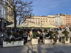 Wiosna w ogródkach na Rynku, zima w przepisach. Kraków wyprzedził kalendarz (Galeria)