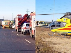 Kilka aut zderzyło się na S7. Droga w kierunku Warszawy zablokowana. "Utrudnienia potrwają co najmniej kilka godzin"