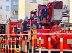 Pożar w bloku na 3. piętrze (ZDJĘCIA)