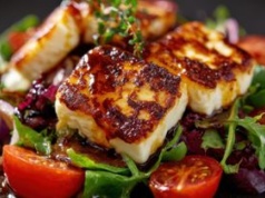 Śródziemnomorski ser smażę w słodkim sosie. Idealny do tortilli i sałatek