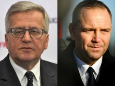 "Ocieranie się o zdradę narodową". Komorowski ostrzega Nawrockiego