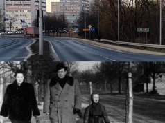 Ulica Poznańska bez samochodów i ani jednego wieżowca w tle