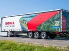 Kögel pokazał specjalną naczepę dla elektrycznych ciągników – osie 30 cm bliżej siodła