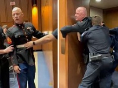 Tak potraktowano weterana na Kapitolu. Protestował przeciw wojnie