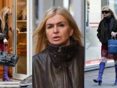 Monika Olejnik wyposażona w torbę ZA 20 TYSIĘCY ZŁOTYCH załatwia sprawy na mieście. Ikona mody? (ZDJĘCIA)