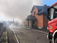 Pożar zakładu stolarskiego w Nowych Lipinach