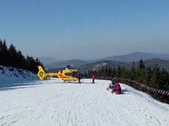 Śmigłowiec LPR interweniował na stoku w Szczyrku. Narciarka ze złamaną miednicą