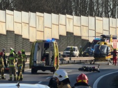 Tragiczny wypadek na DK-1. Nie żyje motocyklista