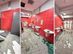 Stadion Widzewa Łódź zdemolowany po meczu z Lechem Poznań