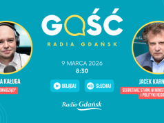 Gościem Radia Gdańsk będzie Jacek Karnowski, sekretarz stanu w Ministerstwie Funduszy i Polityki Regionalnej