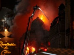 Potężny pożar w centrum Glasgow. Zawalił się budynek przy dworcu