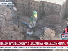 Balon spadł w centrum Zielonej Góry. Media: na pokładzie były trzy osoby