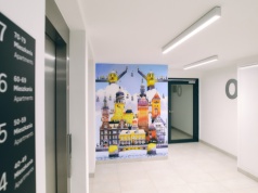 Mural znanego artysty w bloku w Elblągu. To historia architektury miasta