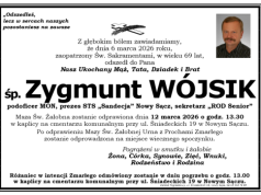 Nie żyje Zygmunt Wójsik. Wieloletni działacz Sandecji i były podoficer MON