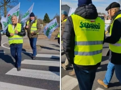Rolnicy zablokowali drogę. „Żądamy dopłat i kredytów”