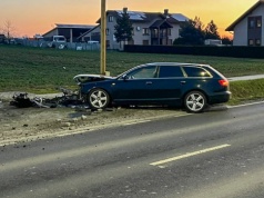 DW 935 Racibórz-Rybnik: Zjechał z drogi i uderzył w słup. Kierowca bez uprawnień odpowie przed sądem