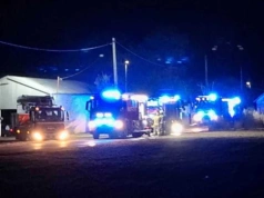 Pożar hali magazynowej w Grabianowie. Spłonęła część budynku