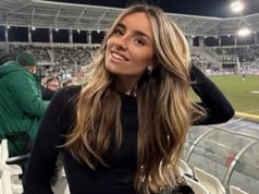 Tajemnicza piękność na meczu Ekstraklasy. Ukochana wielkiej gwiazdy miała szczególny powód wizyty w Polsce