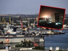 Atak dronów na rosyjski port. Pożar w rafinerii