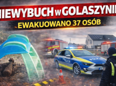 Alarm w Golaszynie! Podczas prac drogowych znaleziono niewybuch – ewakuowano mieszkańców